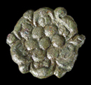 Tudor rose shaped leather onrament from 18CV91-375.